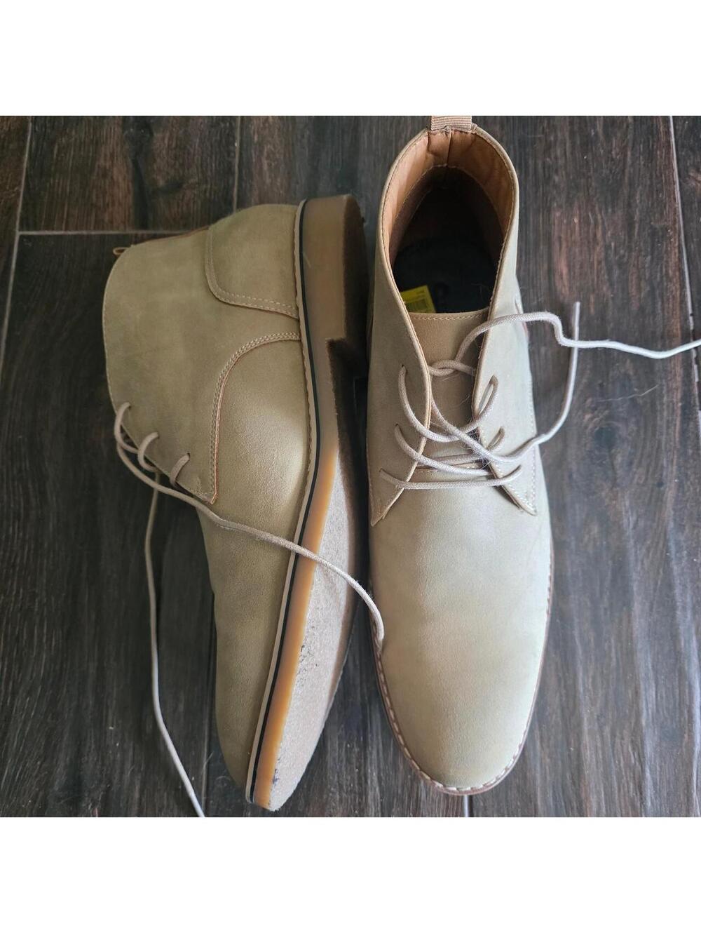 Club Room Men's Tan and Brown Boot